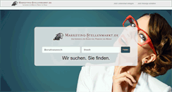 Desktop Screenshot of marketingstellenmarkt.de