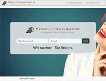 Tablet Screenshot of marketingstellenmarkt.de